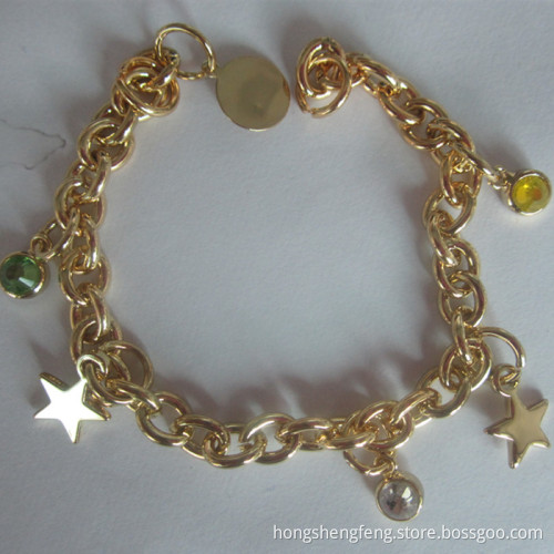Beautiful Star Bracelet with Gold Plated Color